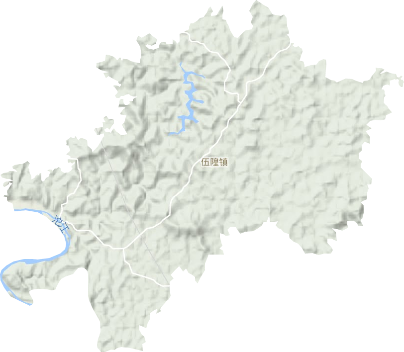 伍隍镇地形图