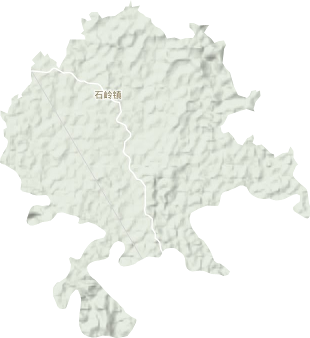石岭镇地形图