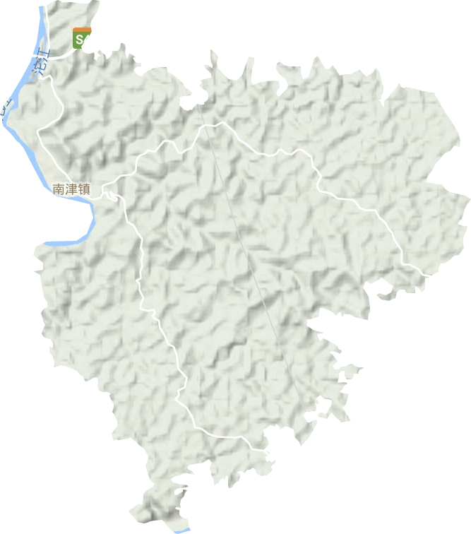 南津镇地形图