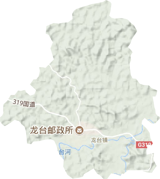 龙台镇地形图