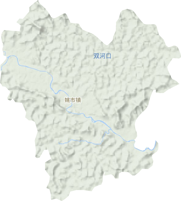 姚市镇地形图