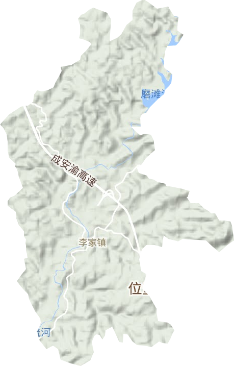 李家镇地形图