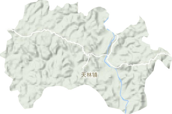 天林镇地形图