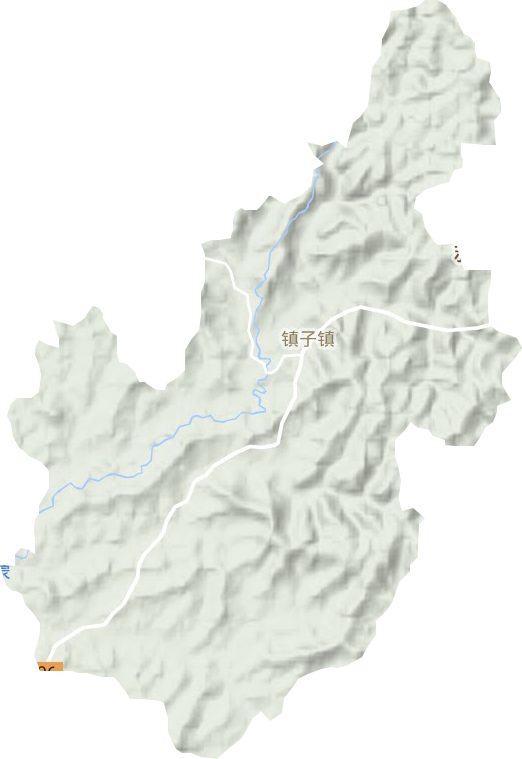 镇子镇地形图
