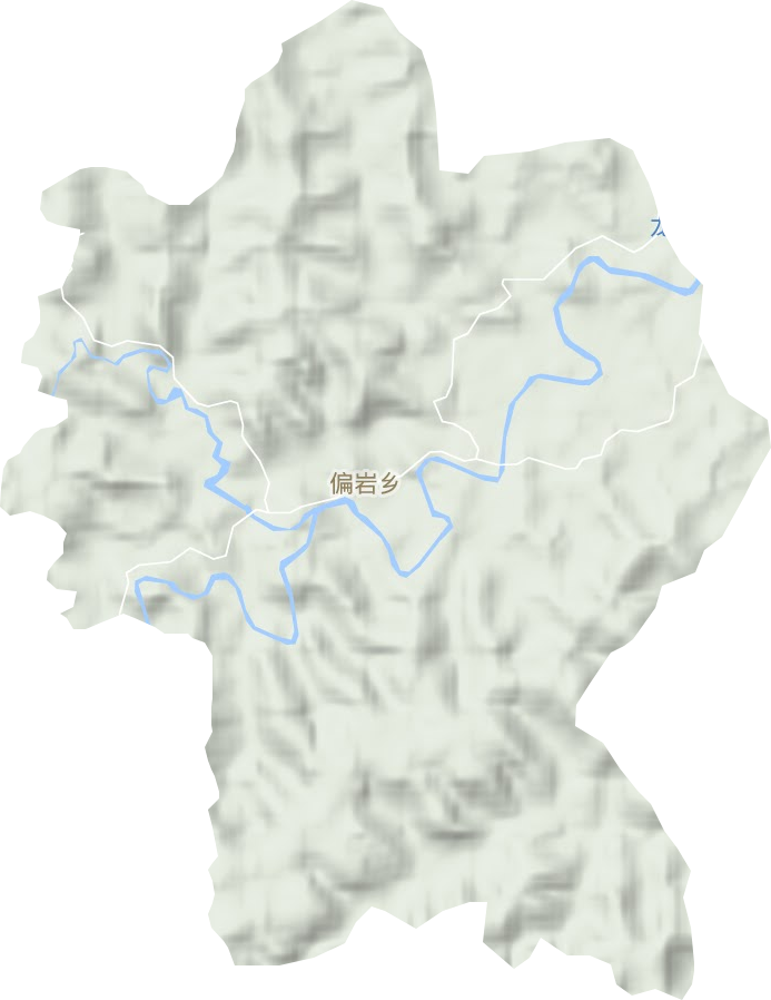 偏岩乡地形图