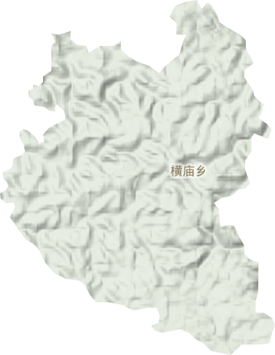 横庙乡地形图