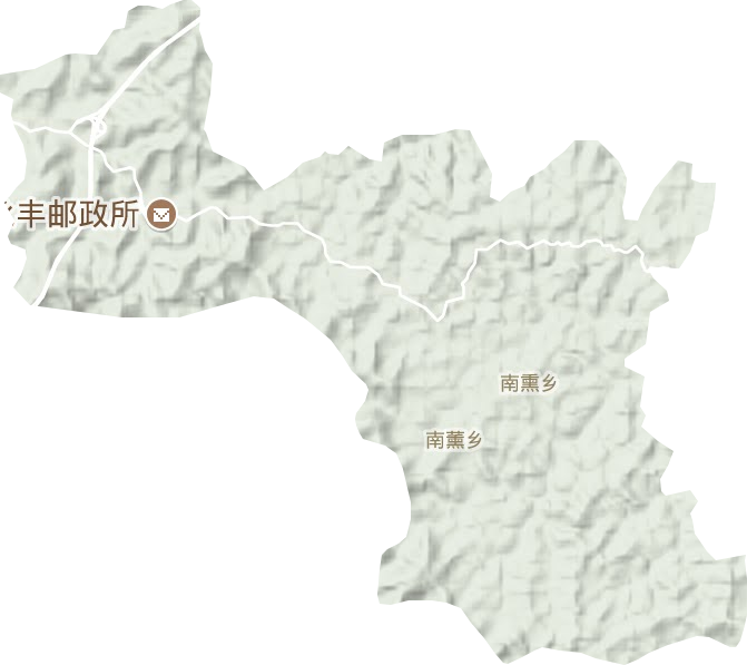 南薰乡地形图