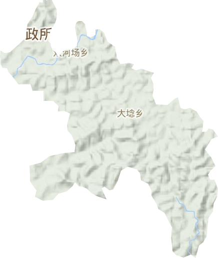 大埝乡地形图