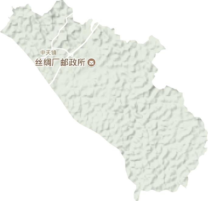 中天镇地形图