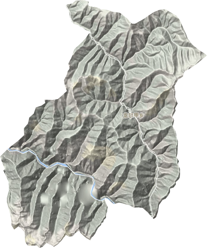 龙尔甲乡地形图