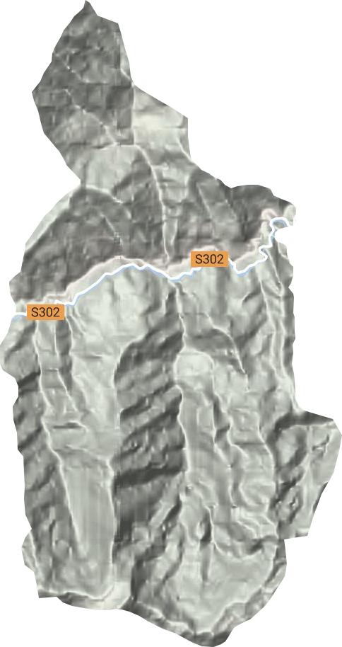 土门乡地形图