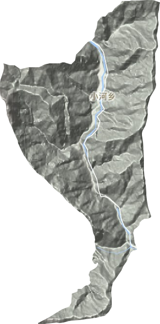 小河乡地形图