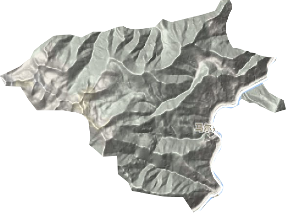 马尔邦乡地形图