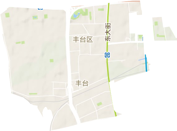 丰台街道地形图