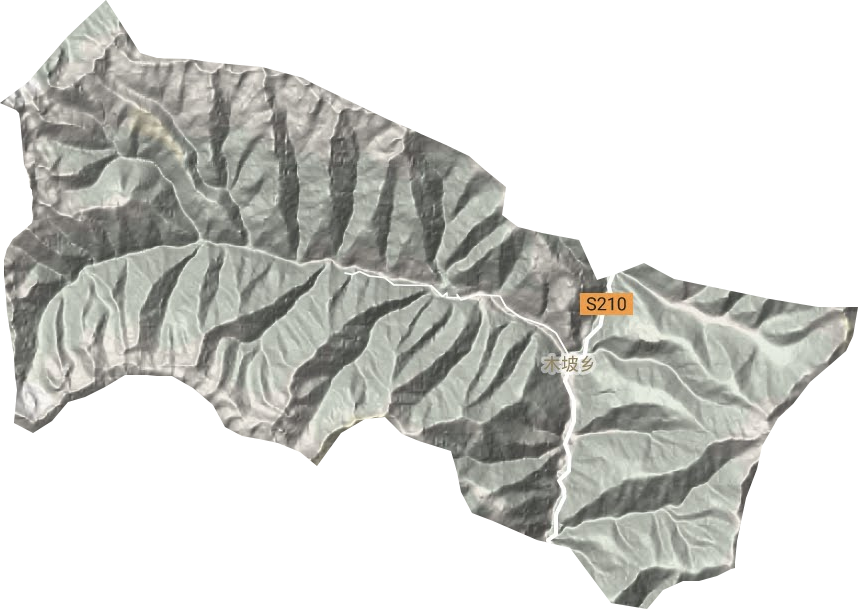木坡乡地形图