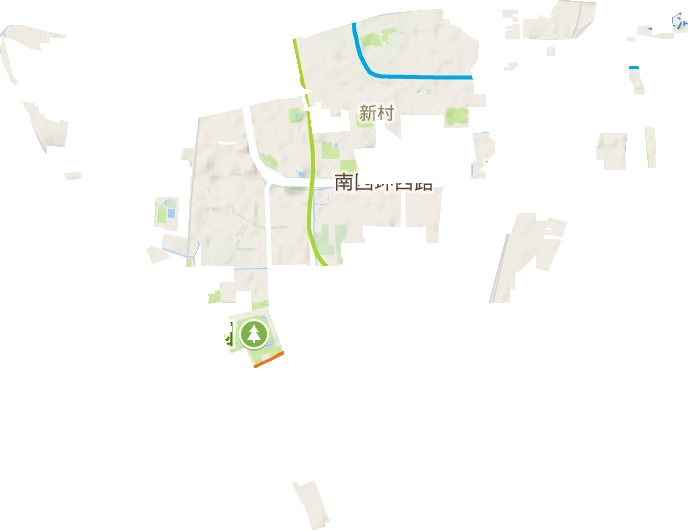 新村街道地形图