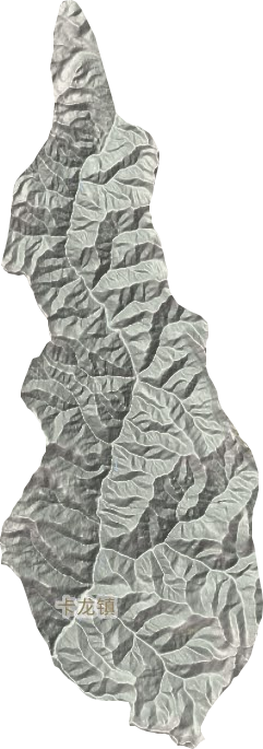卡龙镇地形图
