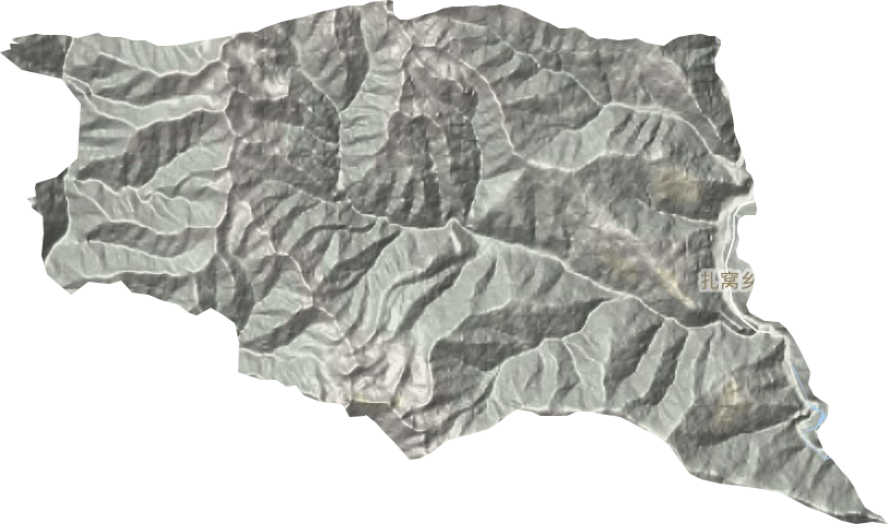 扎窝乡地形图