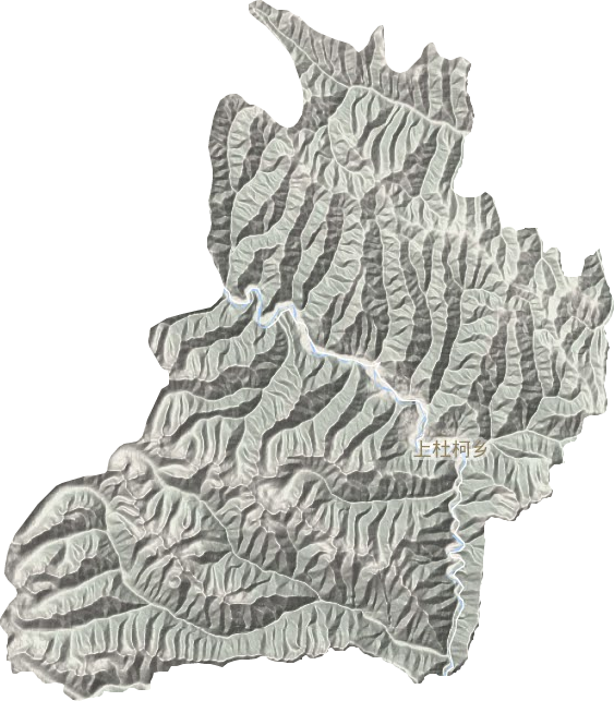 上杜柯乡地形图