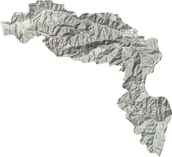 热尔乡地形图