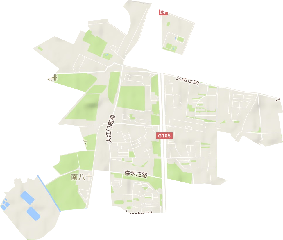 和义街道地形图