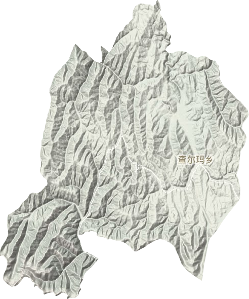 查尔玛乡地形图