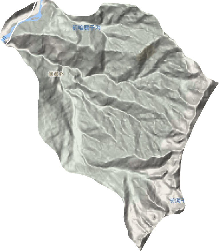 前溪乡地形图