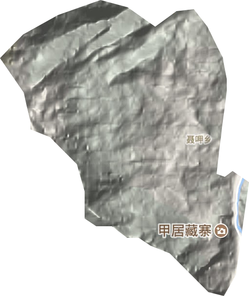 聂呷乡地形图