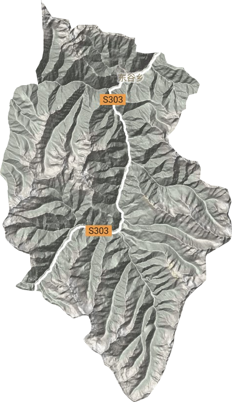 东谷乡地形图