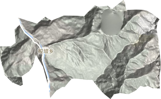 梭坡乡地形图