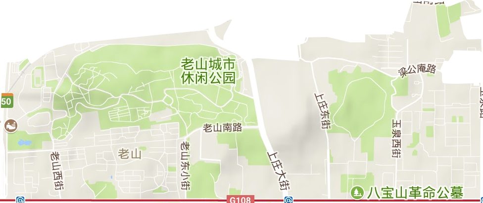 老山街道地形图