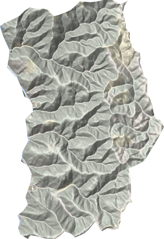 米龙乡地形图