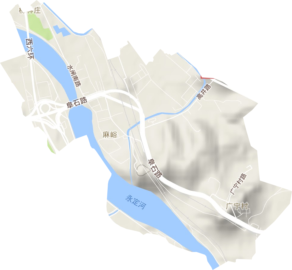 广宁街道地形图