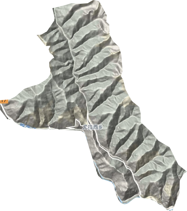 尤拉西乡地形图