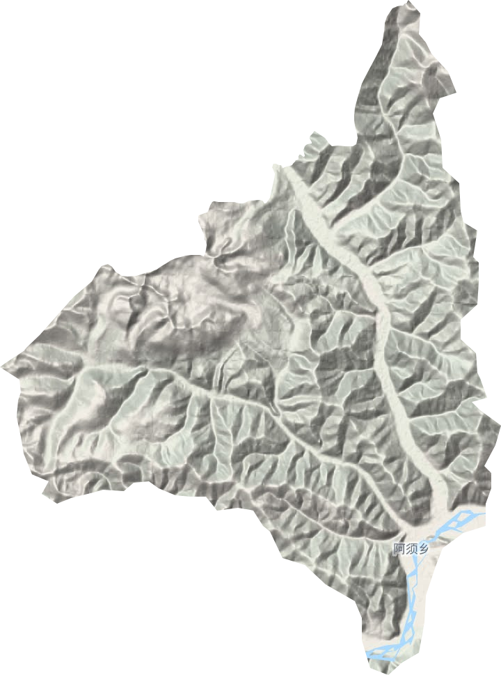 阿须镇地形图