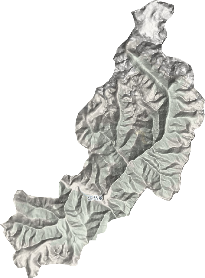 达马乡地形图