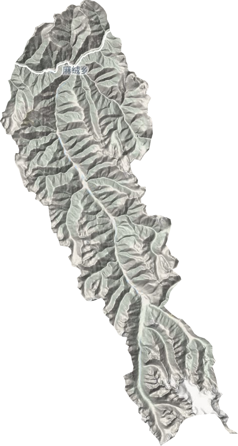 麻绒乡地形图
