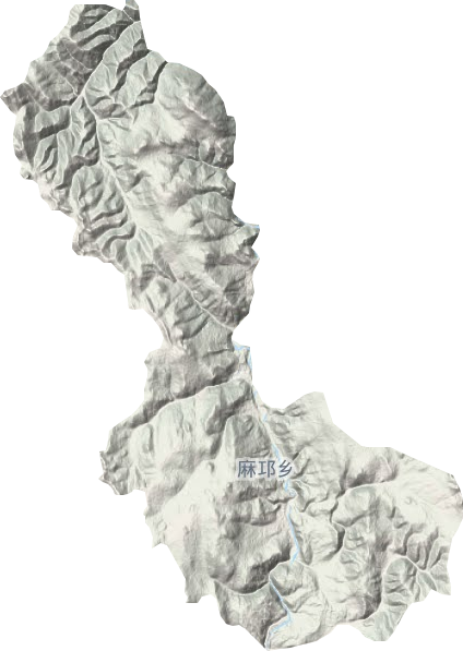 麻邛乡地形图
