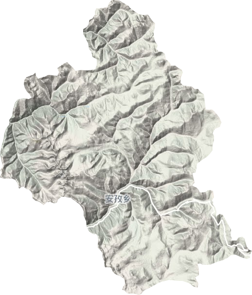 安孜乡地形图
