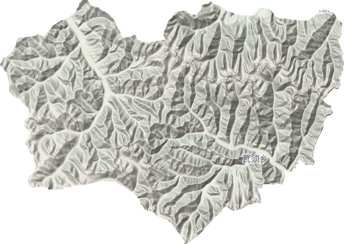 瓦须乡地形图