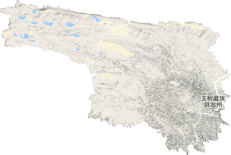 玉树藏族自治州地形图