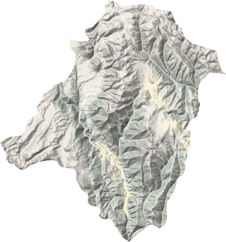 拉波乡地形图