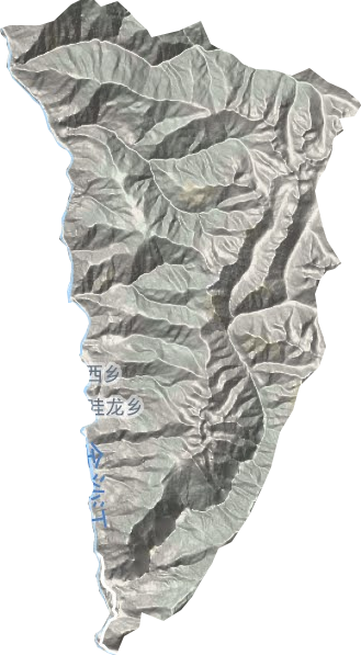 苏哇龙乡地形图