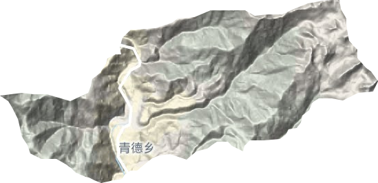 青德乡地形图