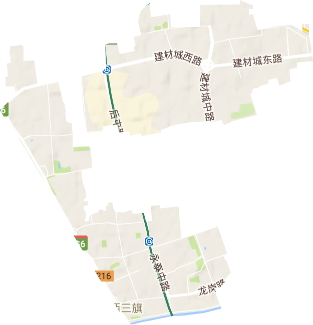 西三旗街道地形图