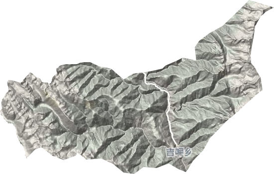 吉呷乡地形图