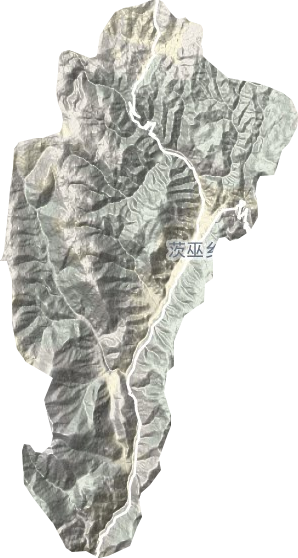 茨巫乡地形图