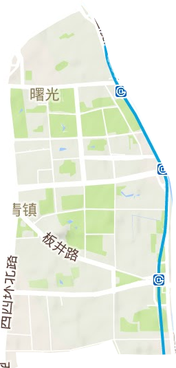 曙光街道地形图