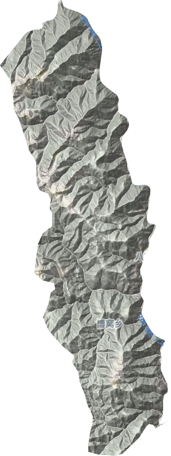 博窝乡地形图