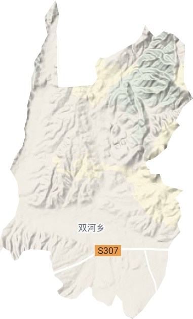 双河乡地形图